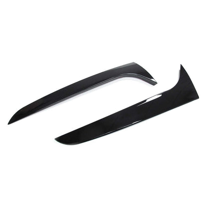 Gloss Black Pair Rear Window Side Wing Spoiler For Audi A4 B8 Avant 09-16