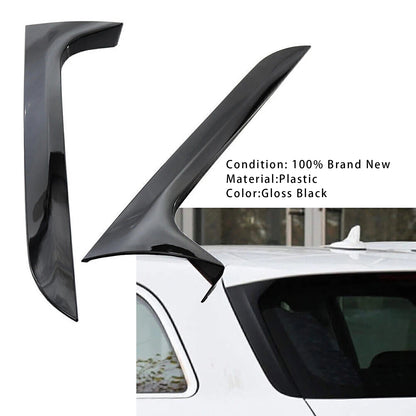 2012-2018 Audi A6 C7 Allroad TDI Quattro Gloss Black Pair Rear Window Side Wing Spoiler