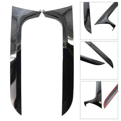 2012-2018 Audi A6 C7 Allroad TDI Quattro Gloss Black Pair Rear Window Side Wing Spoiler