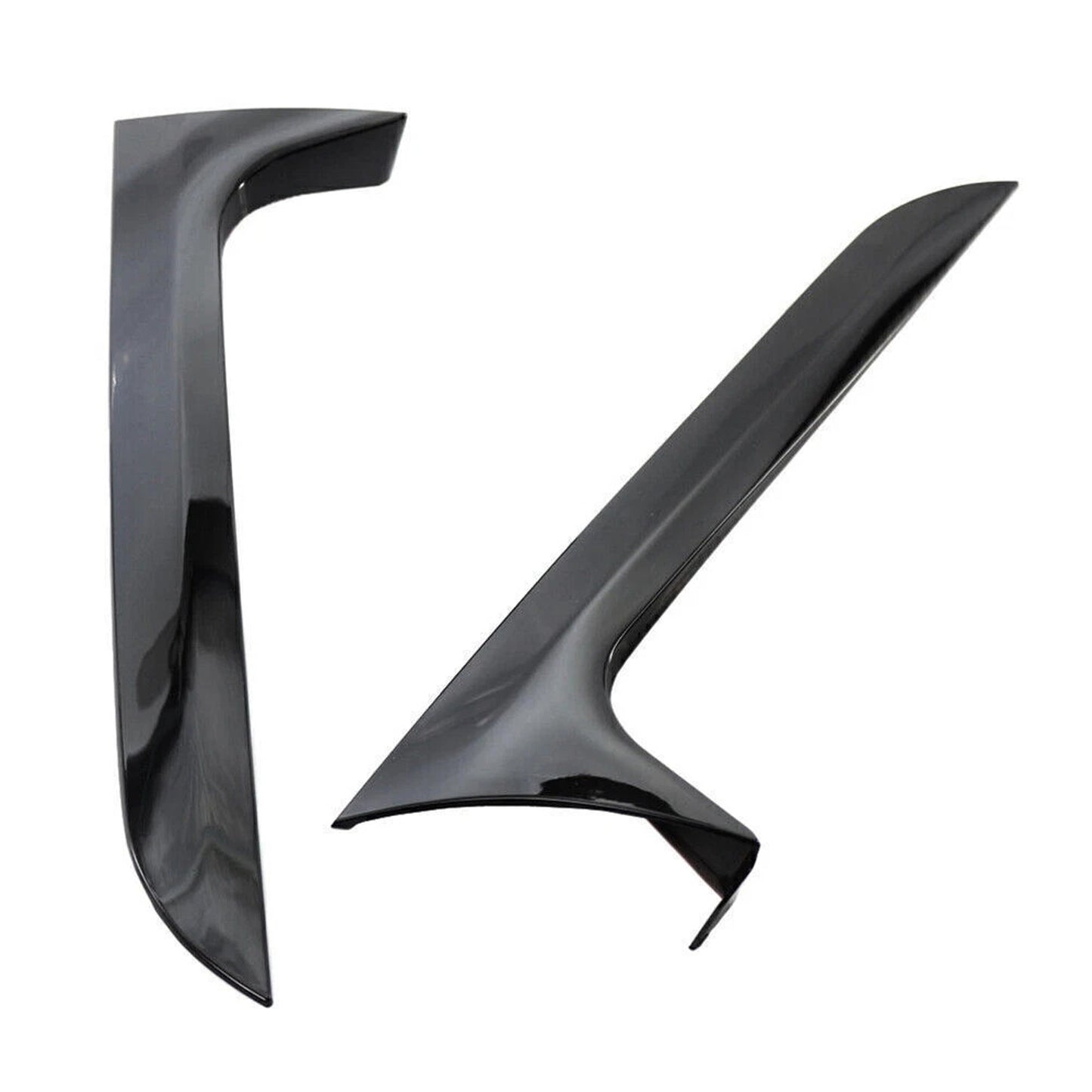 2012-2018 Audi A6 C7 Allroad TDI Quattro Gloss Black Pair Rear Window Side Wing Spoiler