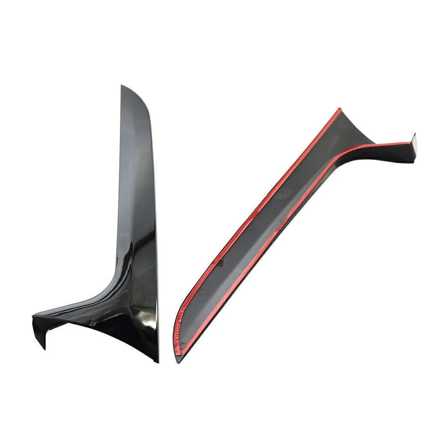 2012-2018 Audi A6 C7 Allroad TDI Quattro Gloss Black Pair Rear Window Side Wing Spoiler
