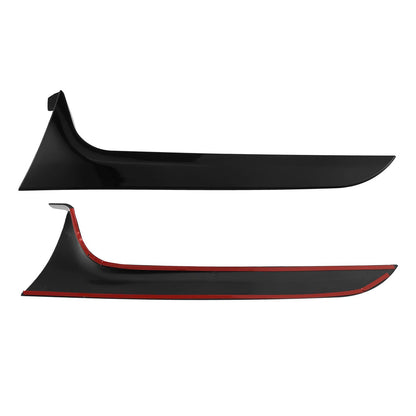 2012-2018 Audi A6 C7 Allroad TDI Quattro Gloss Black Pair Rear Window Side Wing Spoiler