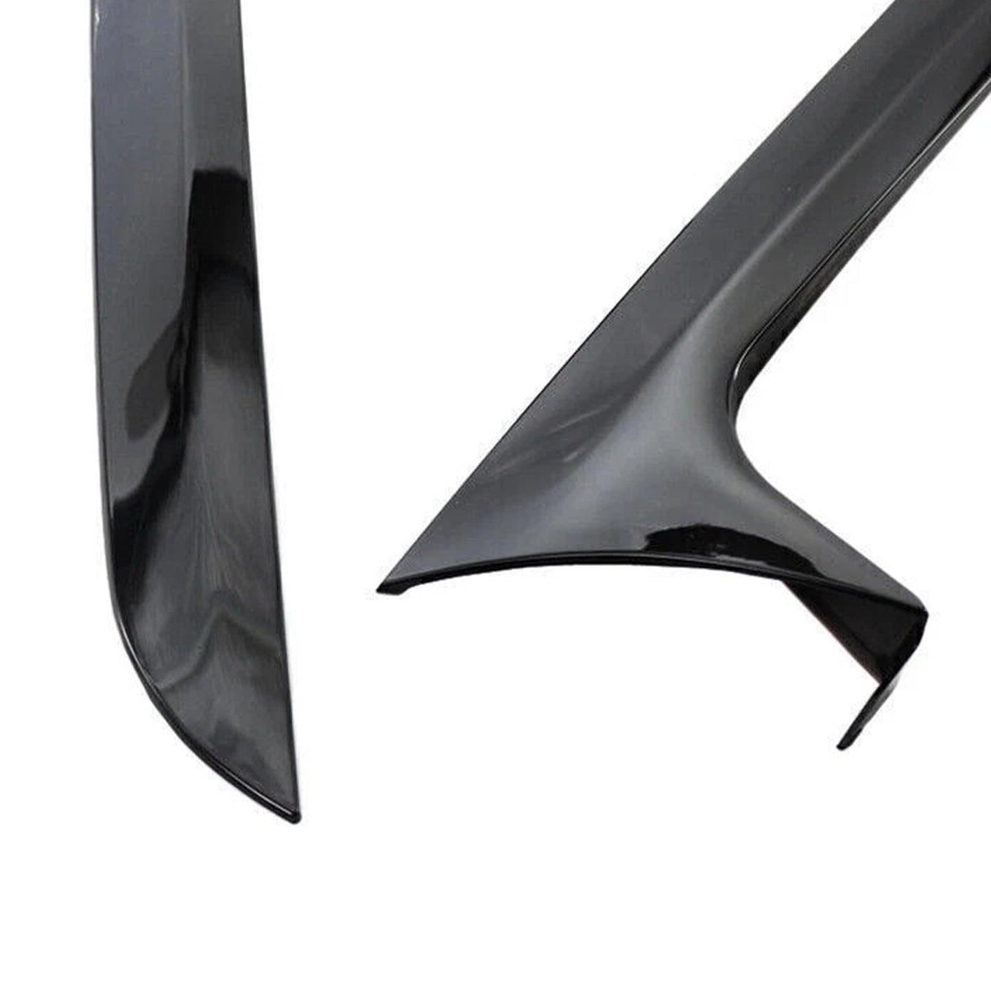 2012-2018 Audi A6 C7 Allroad TDI Quattro Gloss Black Pair Rear Window Side Wing Spoiler