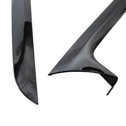 2012-2018 Audi A6 C7 Allroad TDI Quattro Gloss Black Pair Rear Window Side Wing Spoiler