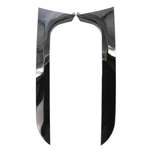 Audi A6 C7 Allroad 12-18 Gloss Black Pair Rear Window Side Wing Spoiler