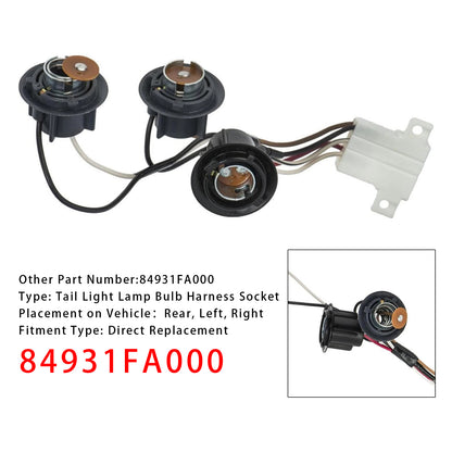 Rear Tail Light Lamp Bulb Harness Socket 84931FA000 For Impreza 1993-2001