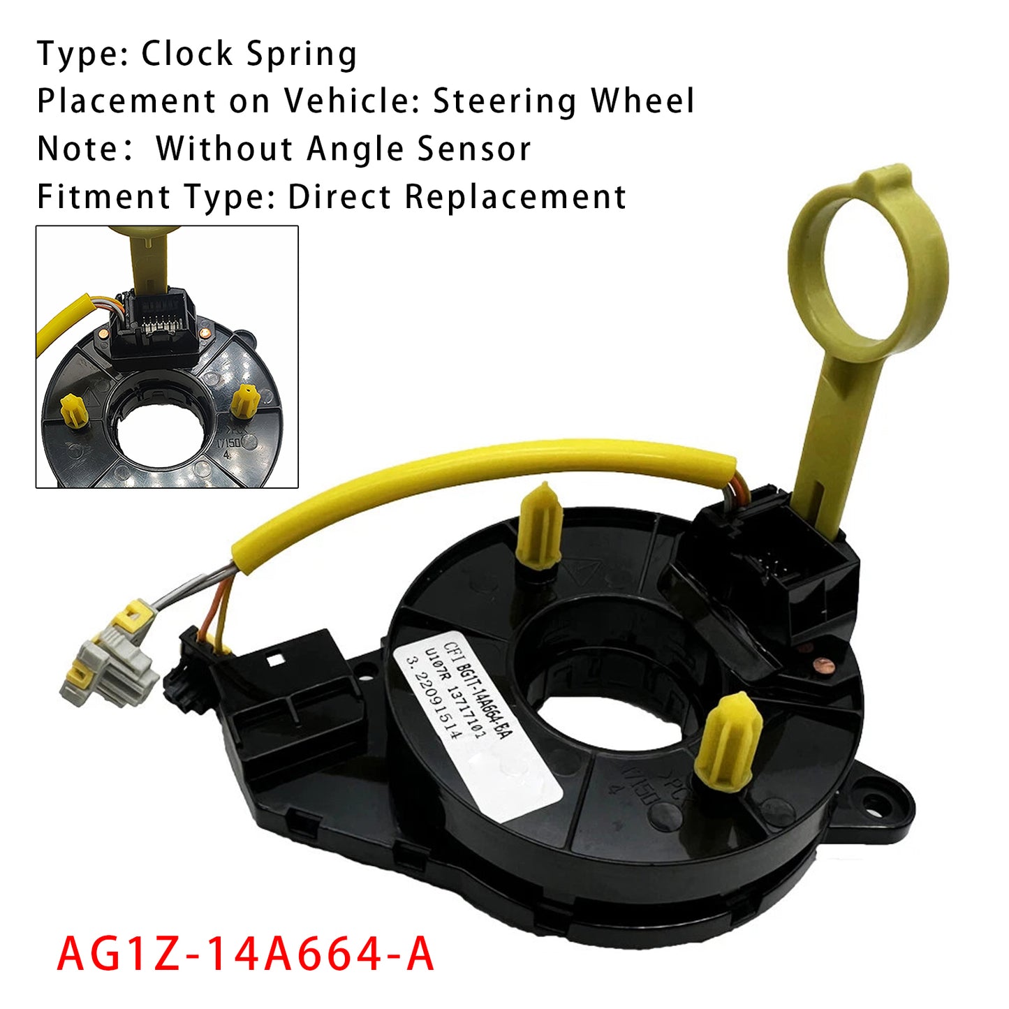 2010-2012 FORD TAURUS AG1Z-14A664-A Clock Spring