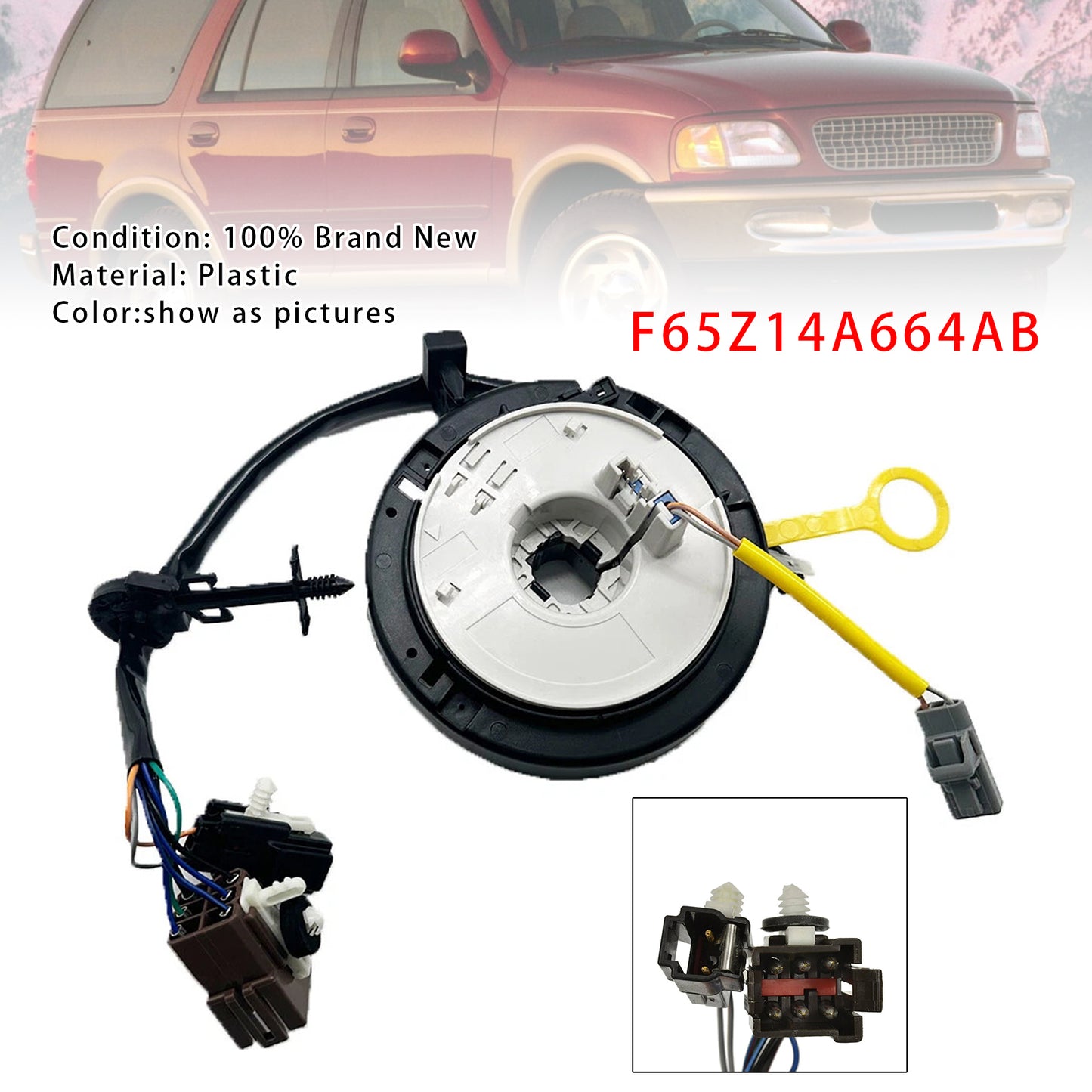 1997-1998 Ford Expedition F65Z14A664AB Clock Spring