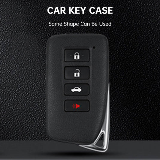 Alloy Aluminum TPU Soft Film Car Key Black Case Cover For Lexus IS GS ES RX RC NX LS LX
