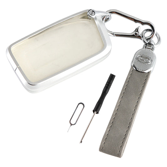 Alloy Aluminum TPU Soft Film Car Key Gray Case Cover Lexus IS GS ES RX RC NX LS LX