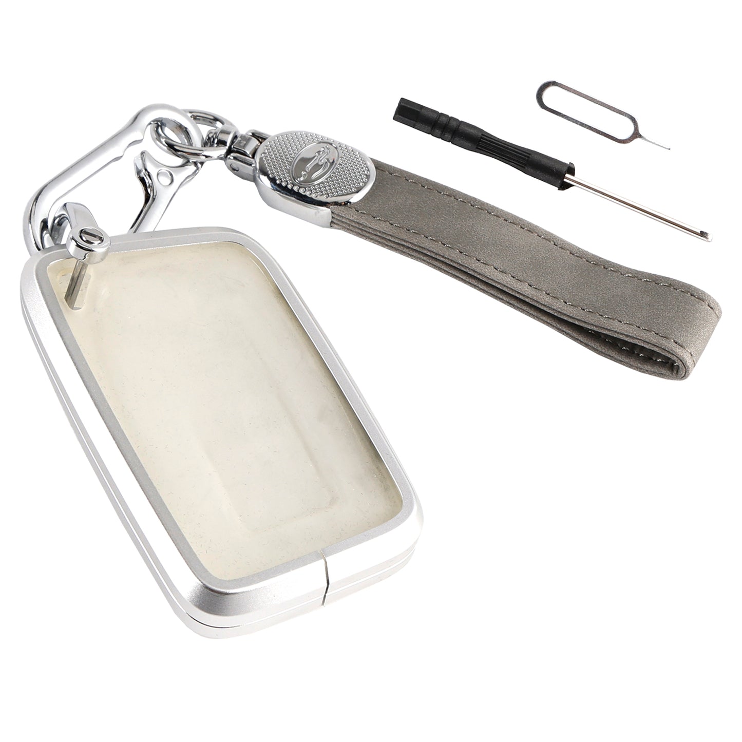 Alloy Aluminum TPU Soft Film Car Key Gray Case Cover Lexus IS GS ES RX RC NX LS LX