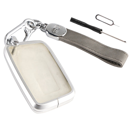 Alloy Aluminum TPU Soft Film Car Key Gray Case Cover Lexus IS GS ES RX RC NX LS LX