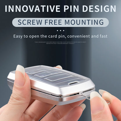 Alloy Aluminum TPU Soft Film Car Key Black Case Cover Land Rover Range Rover Sport