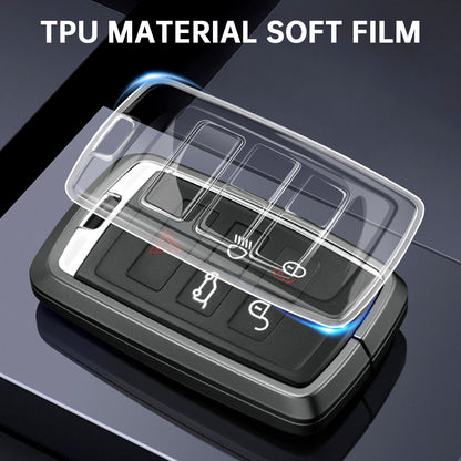 Alloy Aluminum TPU Soft Film Car Key Black Case Cover Land Rover Range Rover Sport