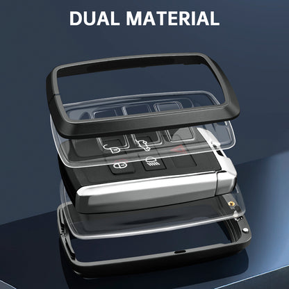 Alloy Aluminum TPU Soft Film Car Key Black Case Cover For Land Rover Range Rover Sport