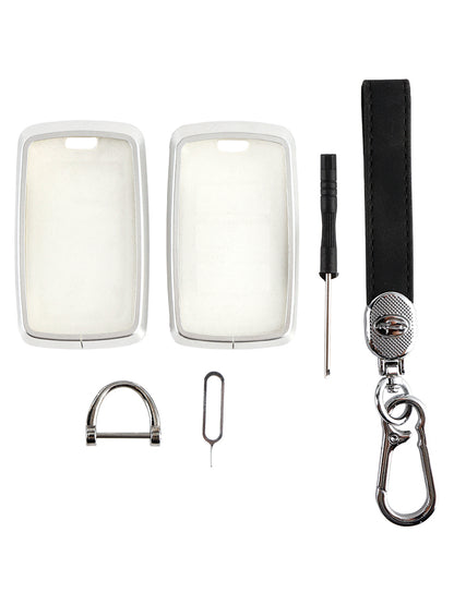 Alloy Aluminum TPU Soft Film Car Key Black Case Cover Land Rover Range Rover Sport
