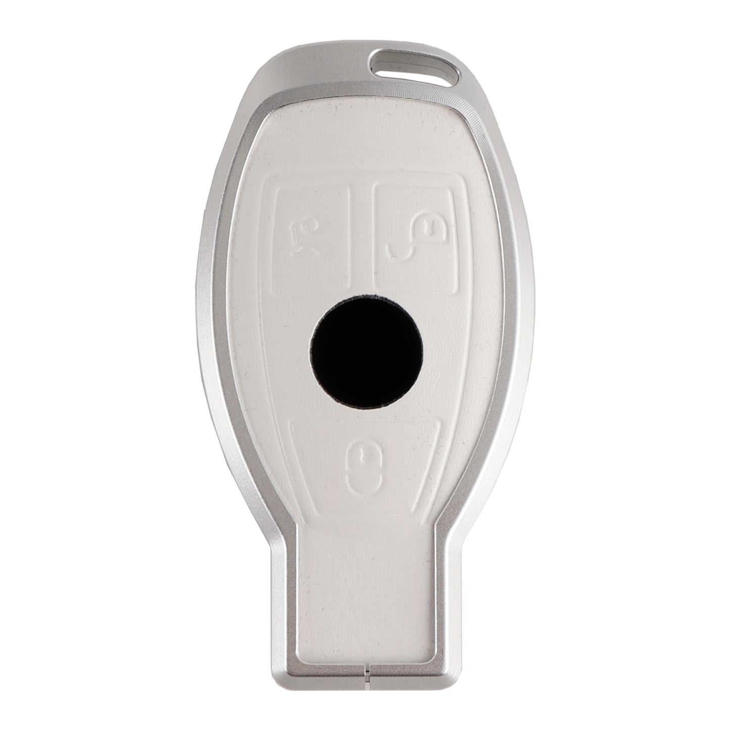 Leather Alloy Aluminum TPU Car Key White Case Cover For Benz GLC GLK CLS GLA CLA AMG