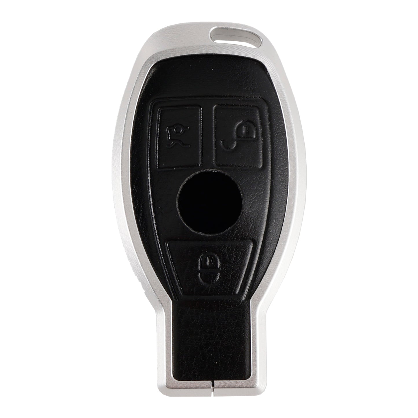 Leather Alloy Aluminum TPU Car Key Black Case Cover Benz GLC GLK CLS GLA CLA AMG
