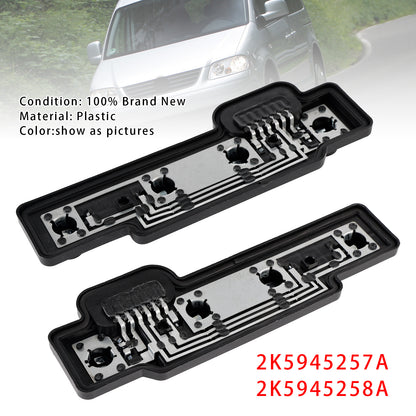 Left+Right Rear Tail Light Bulb Holder Carrier 2004-2014 VW Caddy 2K5945257A 2K5945258A