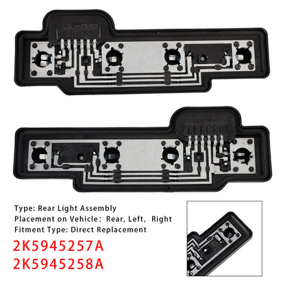 Left+Right Rear Tail Light Bulb Holder Carrier 2004-2014 VW Caddy 2K5945257A 2K5945258A
