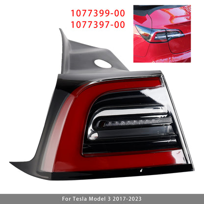 2017-2023 Tesla Model 3 1077399-00 LED Tail Lamp Outer Rear Left Tail Light 3 Pin