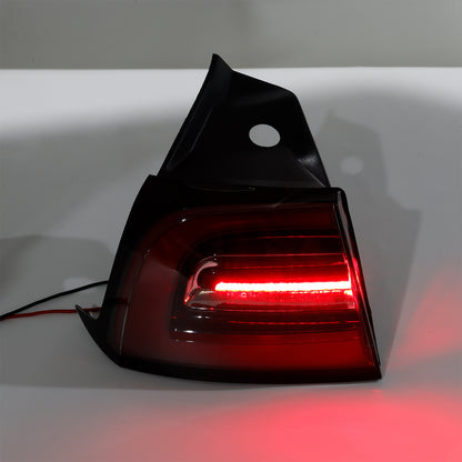 2017-2023 Tesla Model 3 1077399-00 LED Tail Lamp Outer Rear Left Tail Light 3 Pin