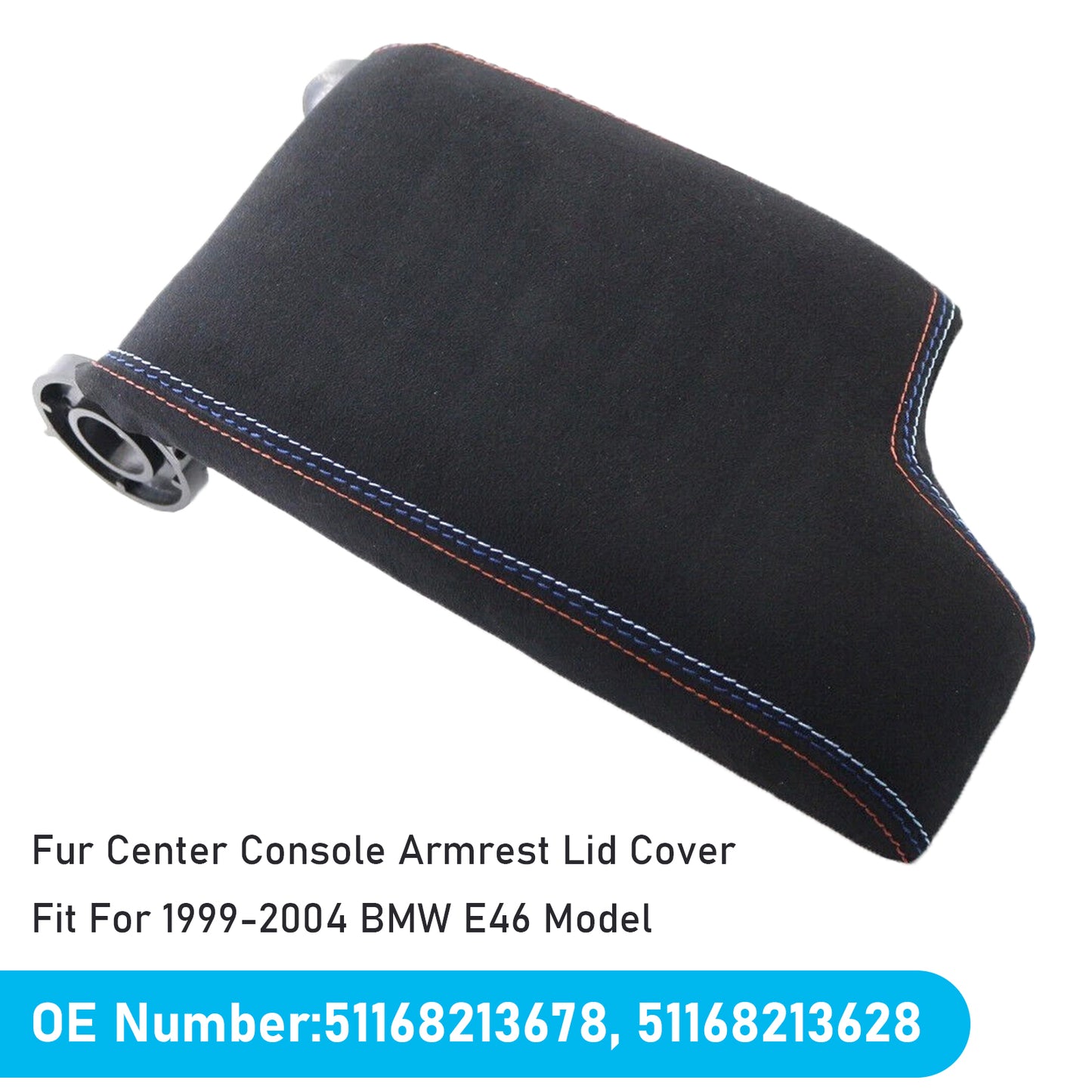 1999-2004 M3 BMW 3 Series E46 Fur Center Console Armrest Cover Lid