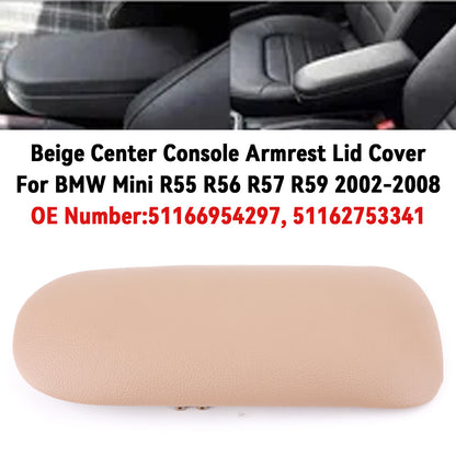 Console Armrest Cover Concle Lid Beige 51166954297 For BMW Mini Cooper 02-08