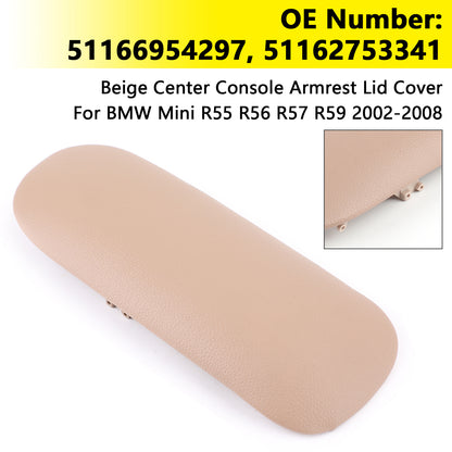 Console Armrest Cover Concle Lid Beige 51166954297 For BMW Mini Cooper 02-08
