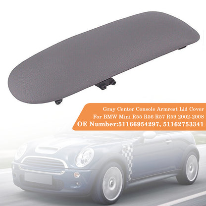 2002-2008 BMW Mini R55 R56 R57 R59 51166954297 Console Armrest Cover Concle Lid Gray
