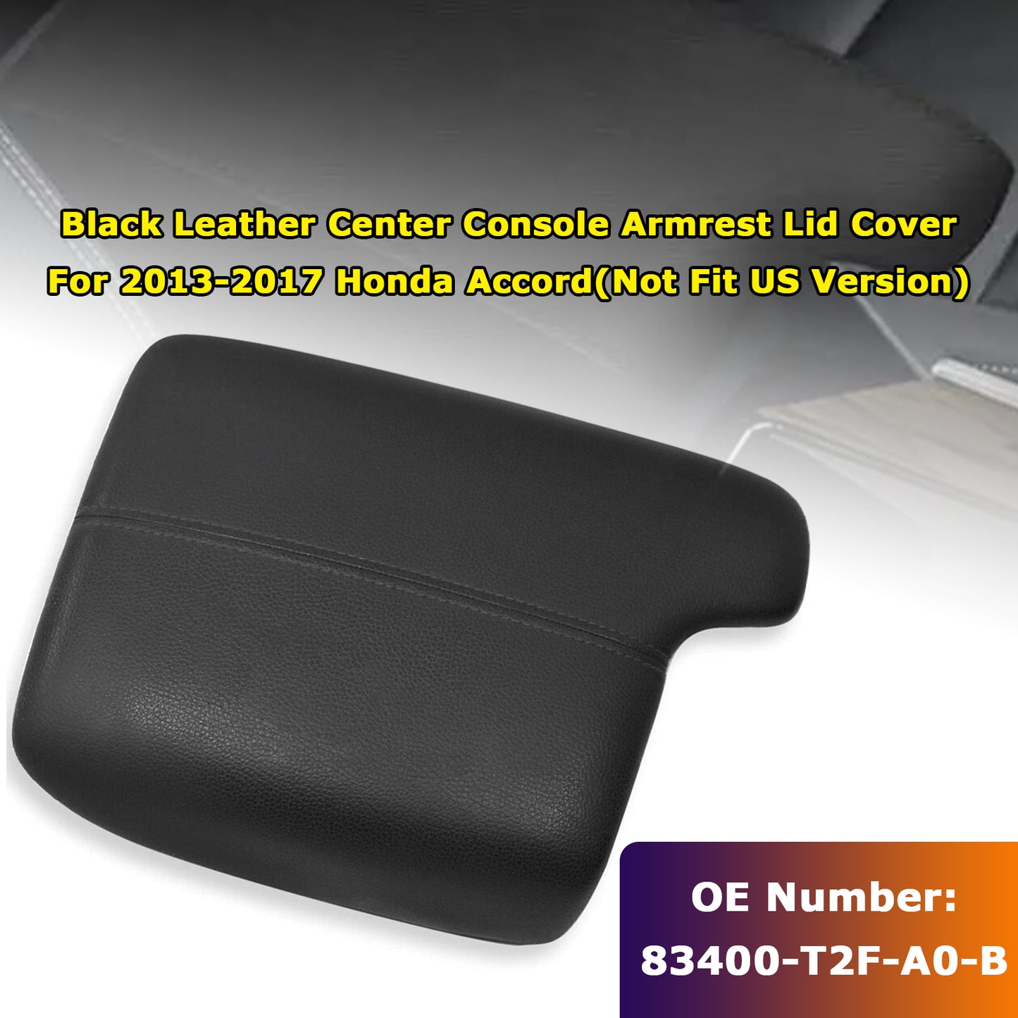Center Console Armrest Lid Cover Honda Accord 2013-2017 83400-T2F-A0-B