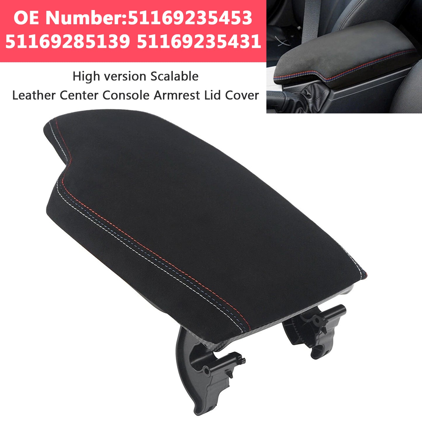 2013-2018 BMW 3 Series F30 F31 51169235453 Center Console Armrest Lid