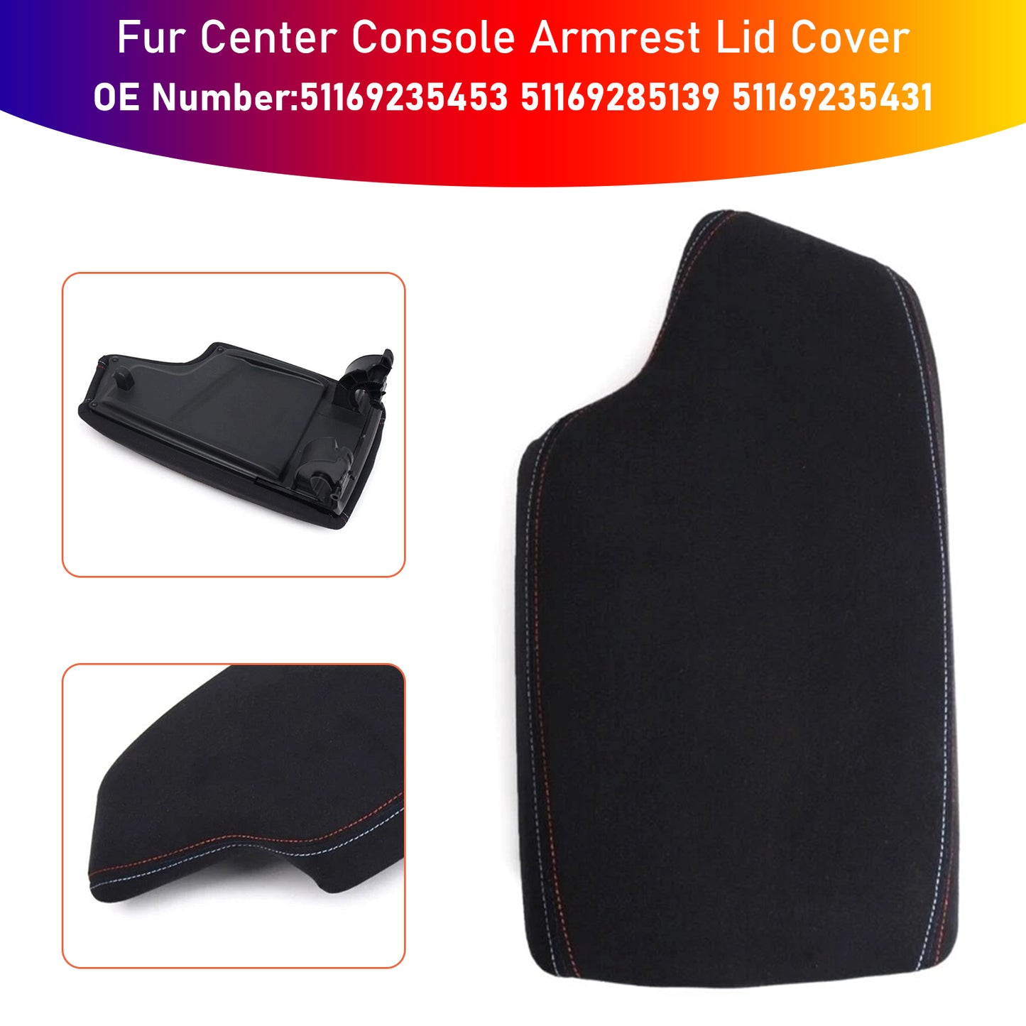 2017-2019 BMW 330i xDrive 51169235453 Fur Center Console Armrest Panel