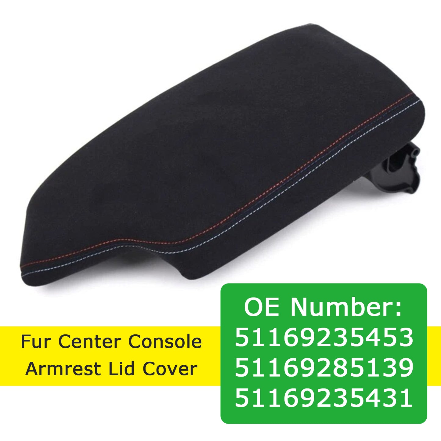 2017-2019 BMW 330i xDrive 51169235453 Fur Center Console Armrest Panel