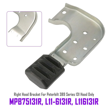 Right Hood Brackets Set Peterbilt 389 131 MPB75131L MPB75131R