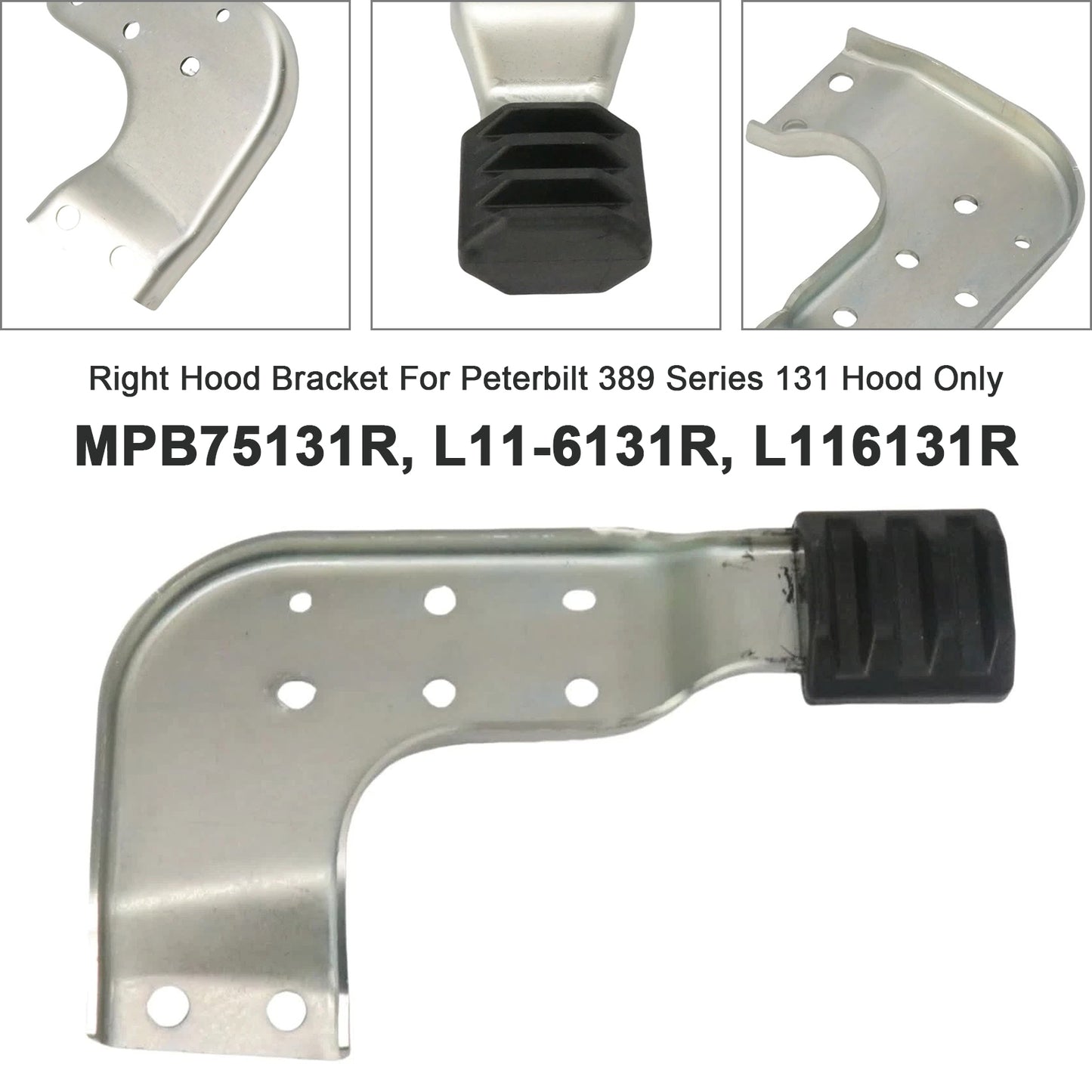 Right Hood Brackets Set Peterbilt 389 131 MPB75131L MPB75131R