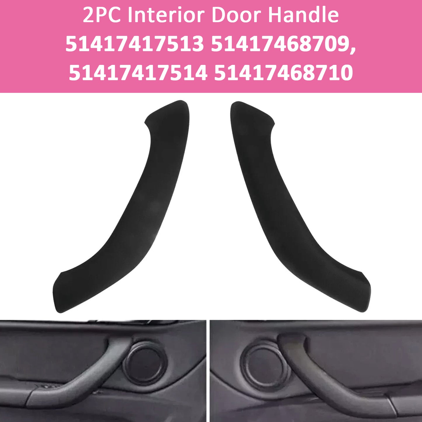 2016-2022 BMW X1 X2 F48 F49 F39 X1 F48 F49 16-20 51417417513 2PC Interior Door Handle