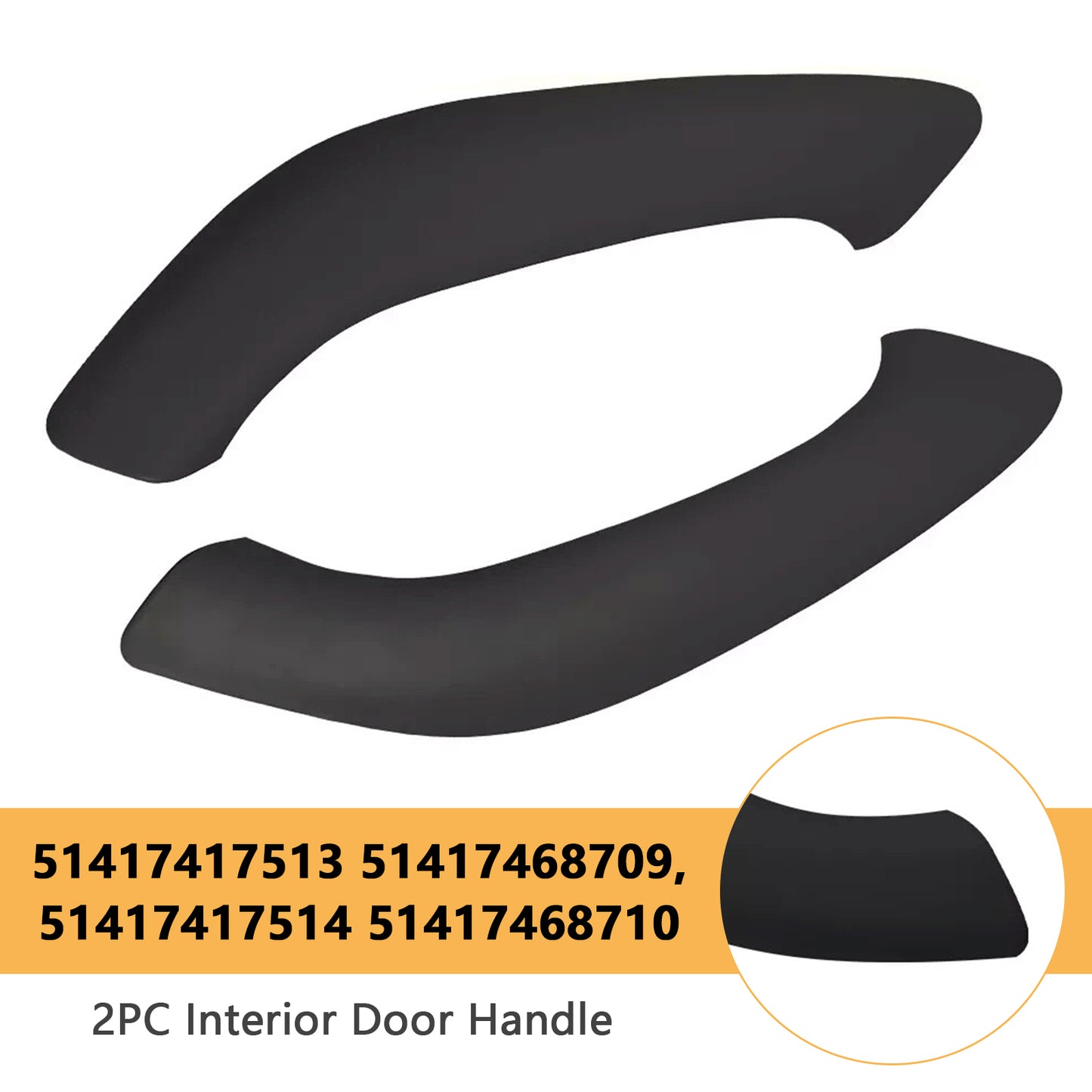 2016-2022 BMW X1 X2 F48 F49 F39 X1 F48 F49 16-20 51417417513 2PC Interior Door Handle