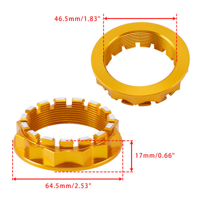 Ducati 1098 1198 Panigale 1199 1299 V2 V4 Diavel Rear Wheel Axle Nut Gold