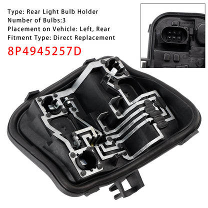 2009-2013(8PA) Audi A3 5 DOOR Sportback 8P4945257D Left Rear Light Bulb Holder