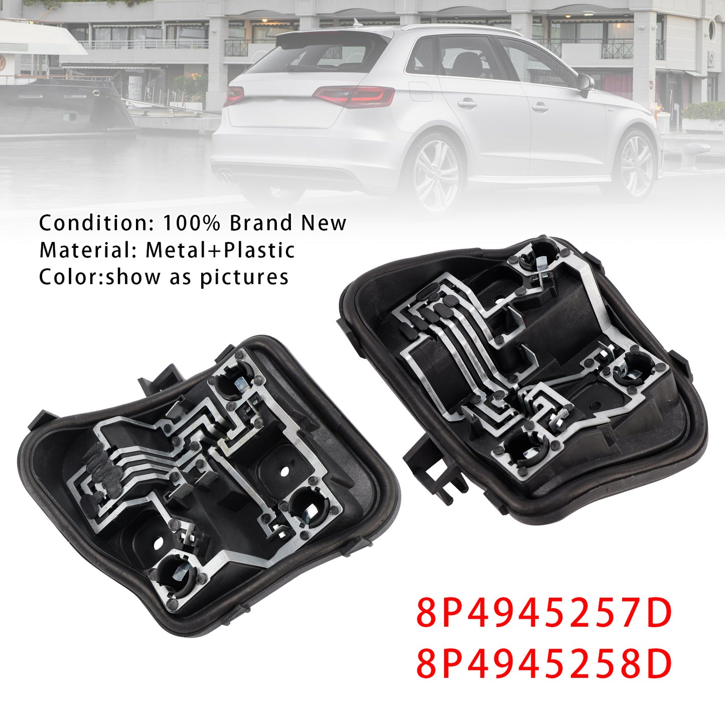 Left+Right Rear Light Bulb Holder 2009-2013(8PA) Audi A3 5 DOOR Sportback 8P4945257D 8P4945258D
