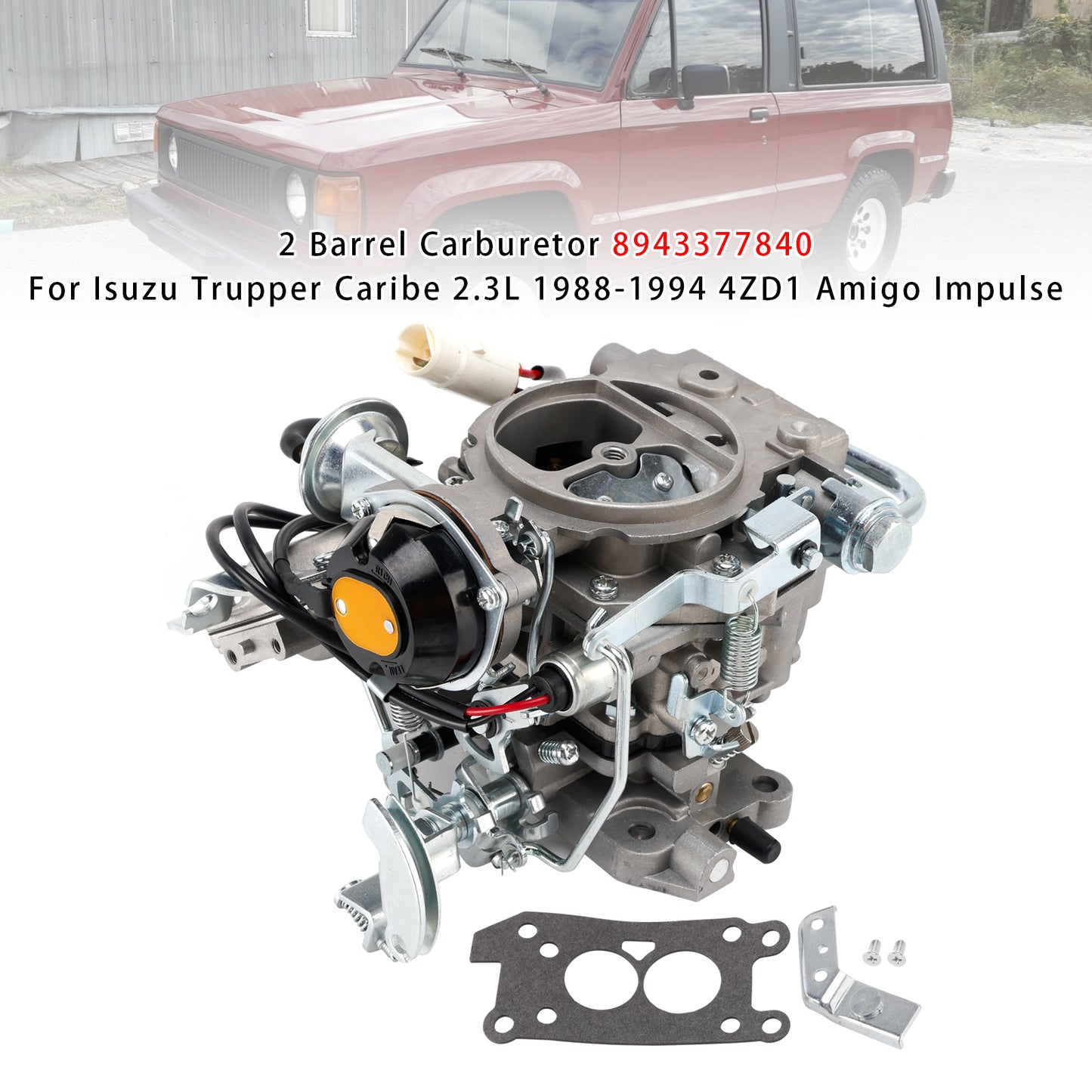 2 Barrel Carburetor Isuzu Trupper Caribe 2.3L 1988-1994 4ZD1 Amigo Impulse 8943377840