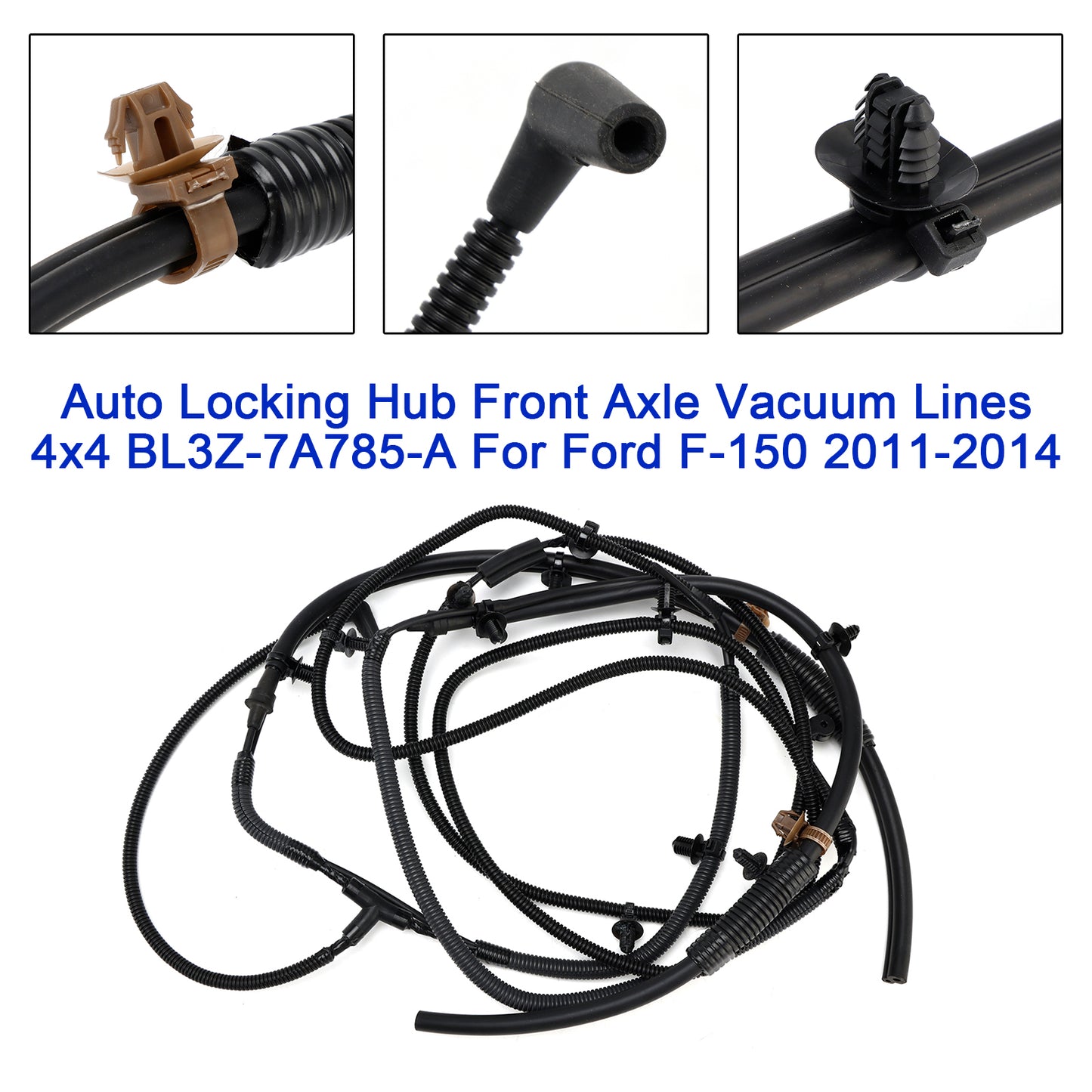 2011-2014 Ford F-150 BL3Z-7A785-A Auto Locking Hub Front Axle Vacuum Lines 4x4