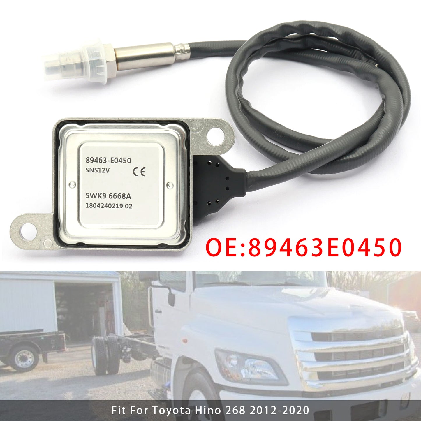 2012-2020 Toyota Hino Truck 89463E0450 Nox Nitrogen Oxide Oxygen Sensor