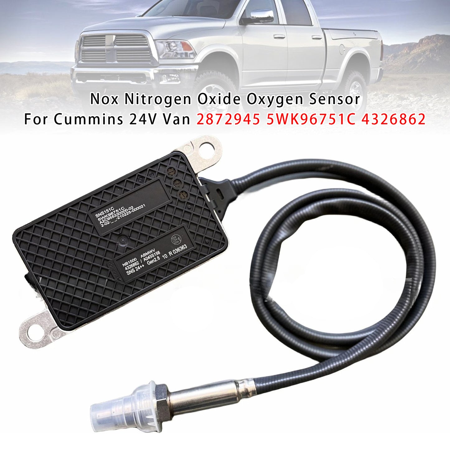 2013–2021 Cummins QSB 6.7L Series Engines 5WK96751C Nox Nitrogen Oxide Oxygen Sensor