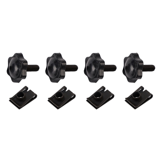 1993-2018 Touring 4 Pack Saddlebag Theft Deterrent Kit Fasteners Bolts Clips
