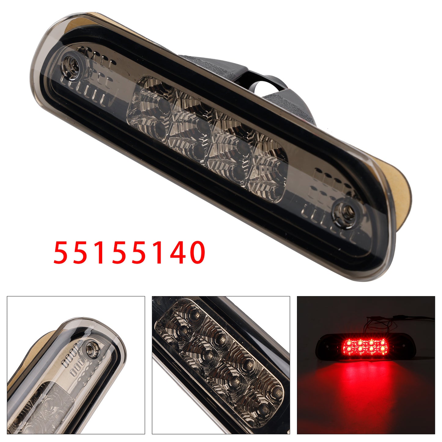 Jeep Grand Cherokee 1999-2004 Smoked 55155140 LED Third Brake Light Stop Lamp