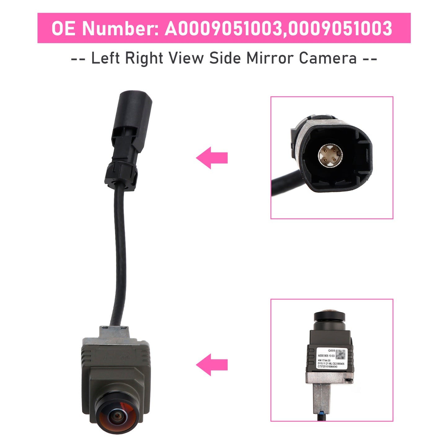 2014-2015 MERCEDES-BENZ GLA-CLASS(X156) AMG GLA 45 4MATIC A0009051003 Left Right View Side Mirror Camera