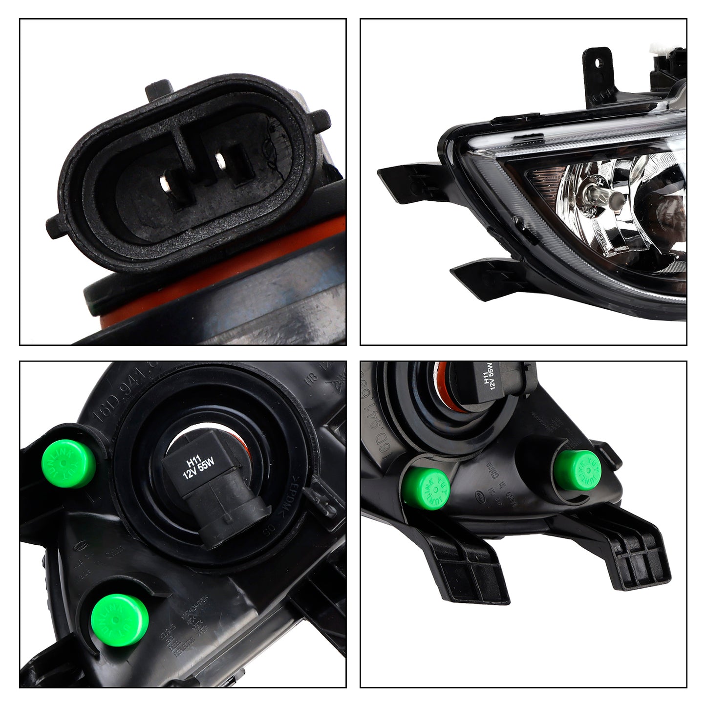 2015-2018 VW Volkswagen Jetta 16D941699 Front Left Bumper Clear Lens Fog Light Lamp