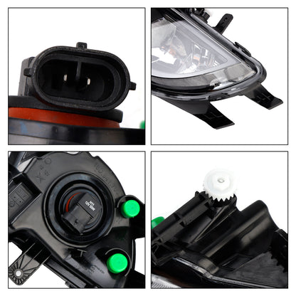 VW Jetta MK6 2015-2018 16D941699 Pair Front Bumper Clear Lens Fog Light Lamp